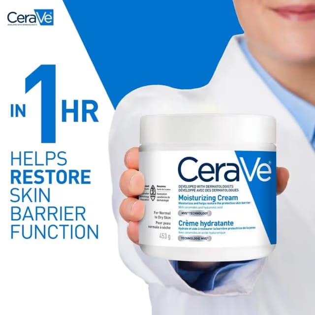 CeraVe developed with dermatologist moisturizing cream try to very dry skin